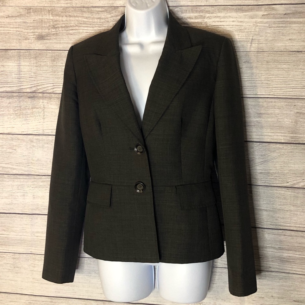 Women’s Evan-Picone Suit Jacket Charcoal Grey Sz 6